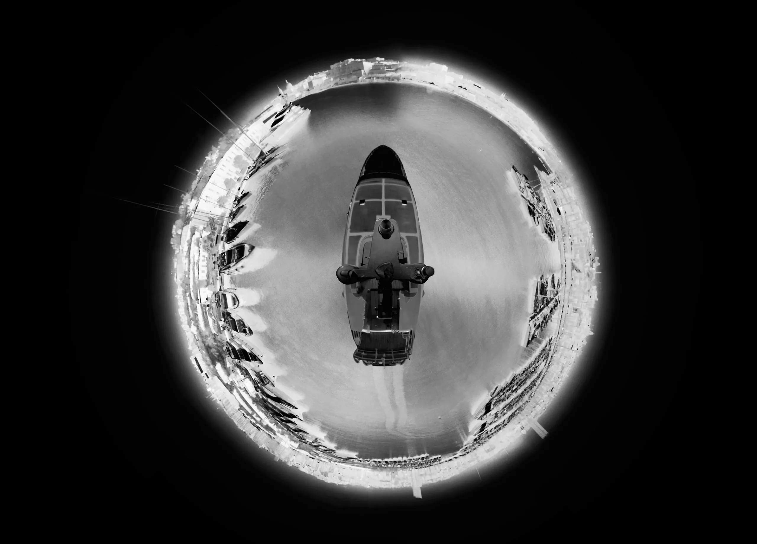 Panoblu 360° thermal infrared view — full perimeter coverage